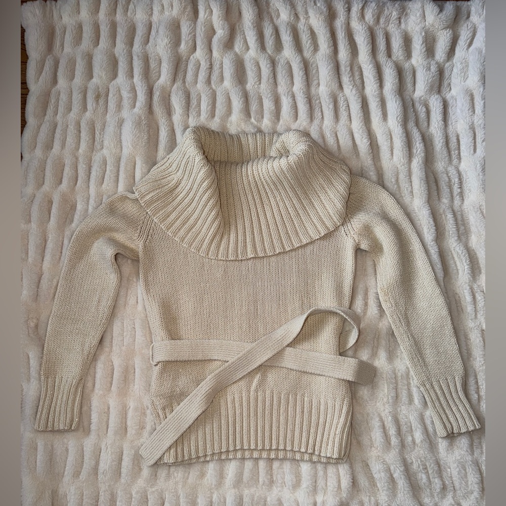 EVIE Cream Cowl Neck Sweater